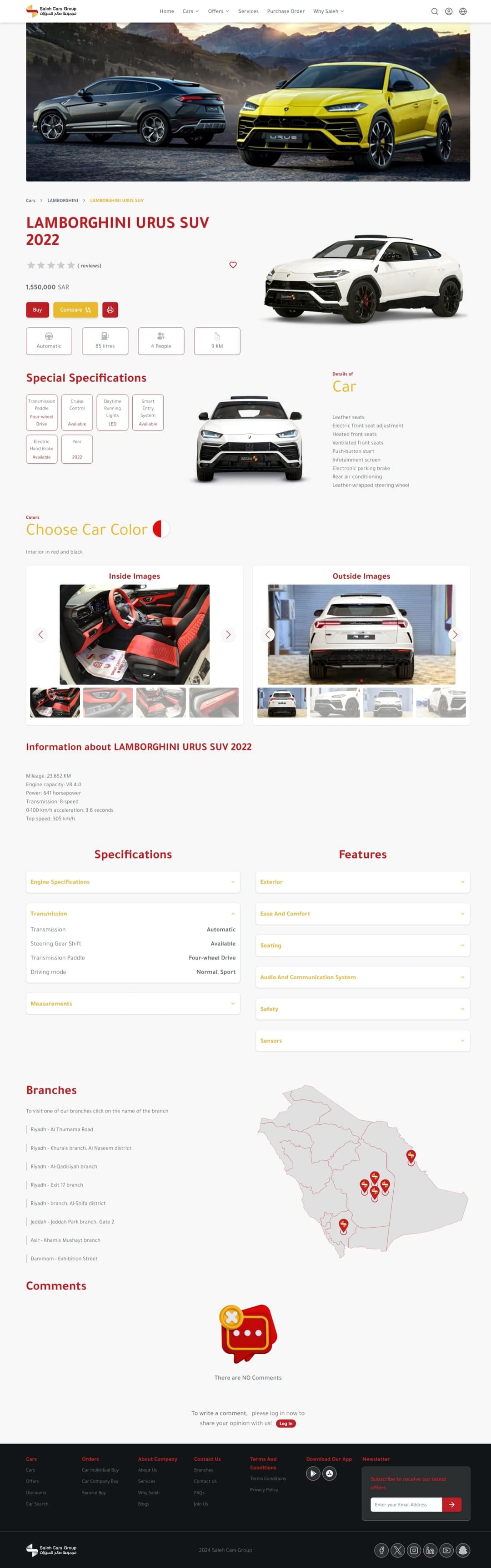 Saleh Cars Website